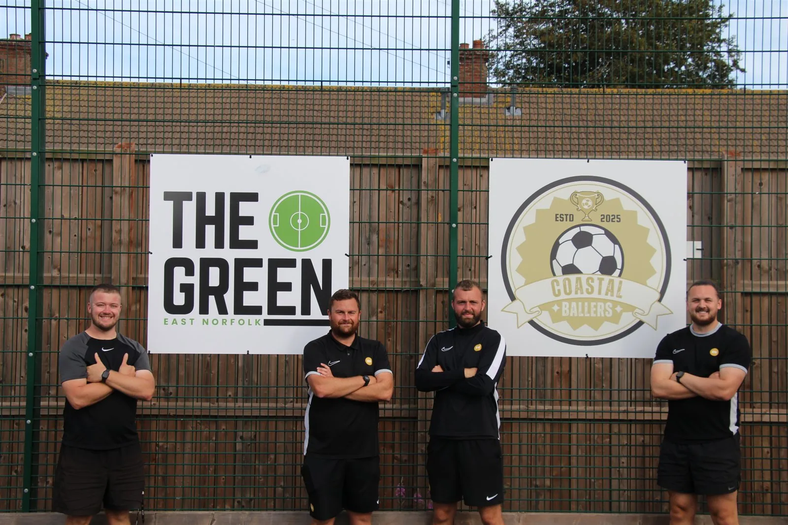 The Coastal Ballers football coaching team at The Green